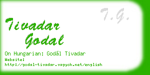 tivadar godal business card